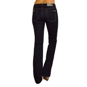 [29]  7 For All Mankind Jeans Low Rise Skinny Slim Bootcut Dark Rinse